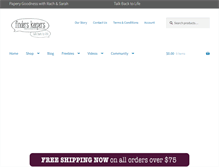 Tablet Screenshot of finderskeeperscrafting.com